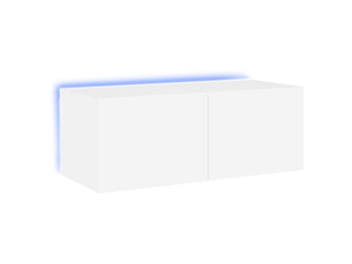 Tv Wall Cabinet, Tv Wall Cabinets Vidaxl Branco Madeira Processada (80 X 35 X 31 Cm)