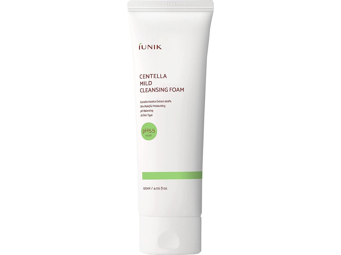 Espuma de limpeza facial Centella 120 ml IUNIK