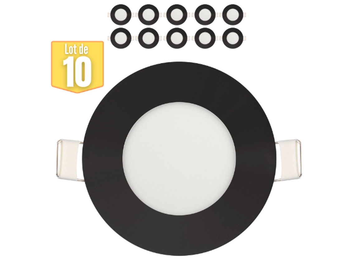 Conjunto de 10 Lajes Led 3W 2700K 110Lm Black Ip20 HOROZ ELECTRIC