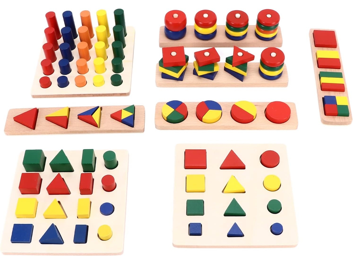 Quebra-cabeça De Formas Para Crianças, Brinquedo Blocos Classificação
