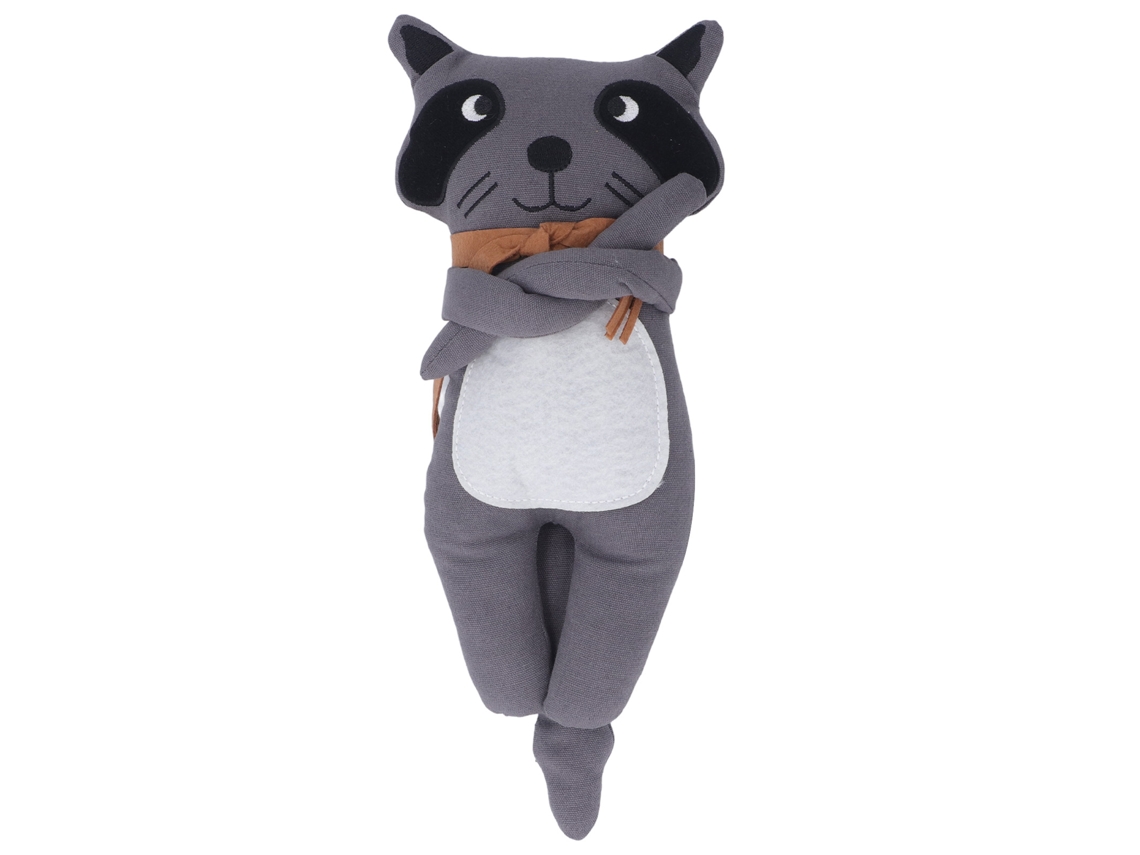 Primerox boneca de Guaxinim de Pelúcia Macia Brinquedo Decorativo Presente Ideal para Casa e Amigos