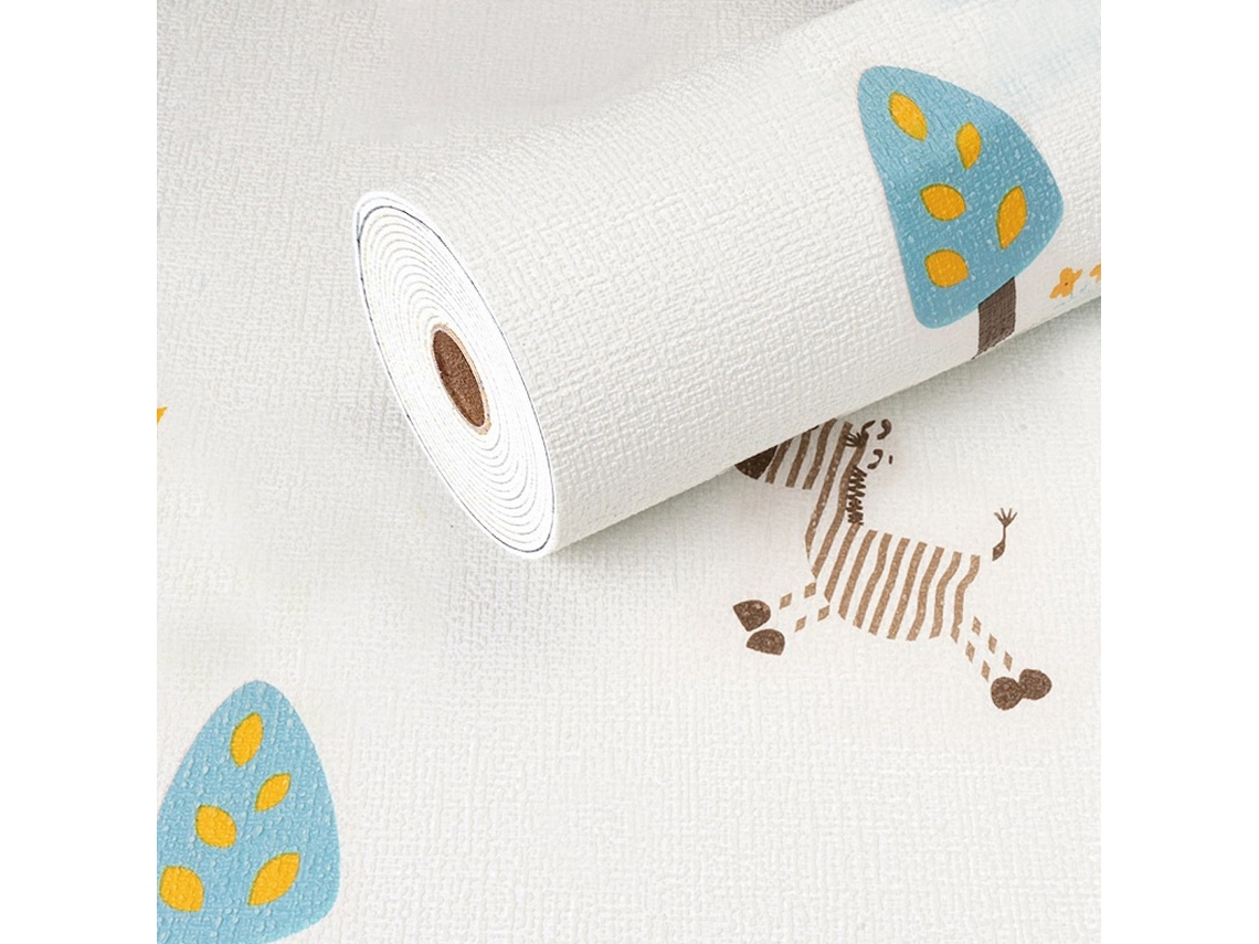 Papel De Parede Texturizado Com Adesivo Autoadesivo Para Quartos Papel De Parede Resistente À Água 50x280cm