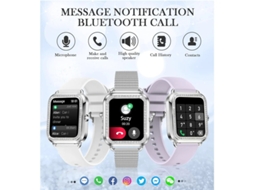 Smartwatch Com Chamada Bluetooth Receber/discar Para Mulheres Tela Touch Hd De 1.6 Relógio Digital Com Monitor De Frequência Cardíaca Sono Yizhood