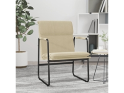 Vidaxl Cadeira Lounge 55x64x80 Cm Tecido Cor Creme