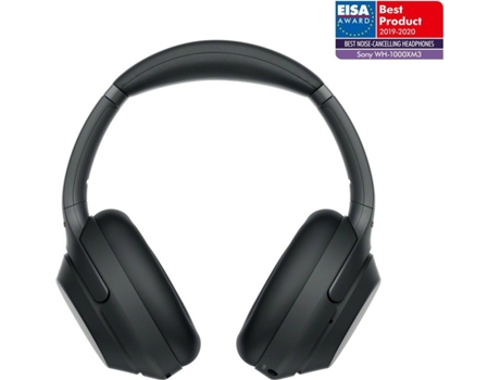 Auscultadores Bluetooth SONY WH-1000XM3B (Over Ear - Microfone - Noise Canceling - Preto) — Over Ear | Microfone | Noise Cancelling | Atende chamadas