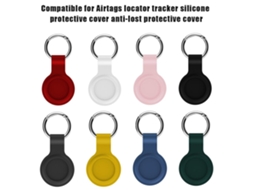 Capinha de Silicone Líquido EOOCOO com 8 peças, compatível com Airtag, anti perda