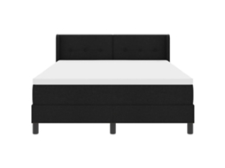 Cama Box com Cabeceira Manual Preto 200x140cm Tecido MAISON EXCLUSIVE