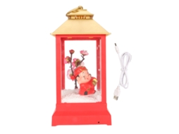 Luminária Musical Bola de Neve Deus Riqueza Usb Ano Novo