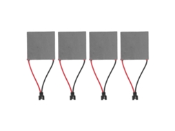4 Peças Placa Geradora De Ventilador De Lareira Alumínio 227℃ Folha Reparo Acessório