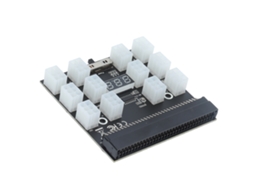 Adaptador De Alimentação Para Placa Breakout Com 12 Portas, 6 Pinos E Display Digital Para Servidor Hp