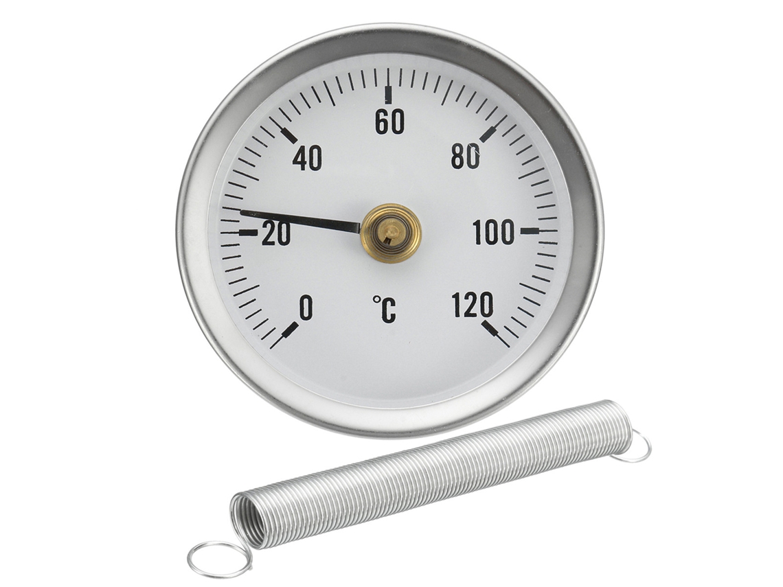 Tubo de Termômetro YURU, Clip-on 63mm, 0-120℃, para Água Quente