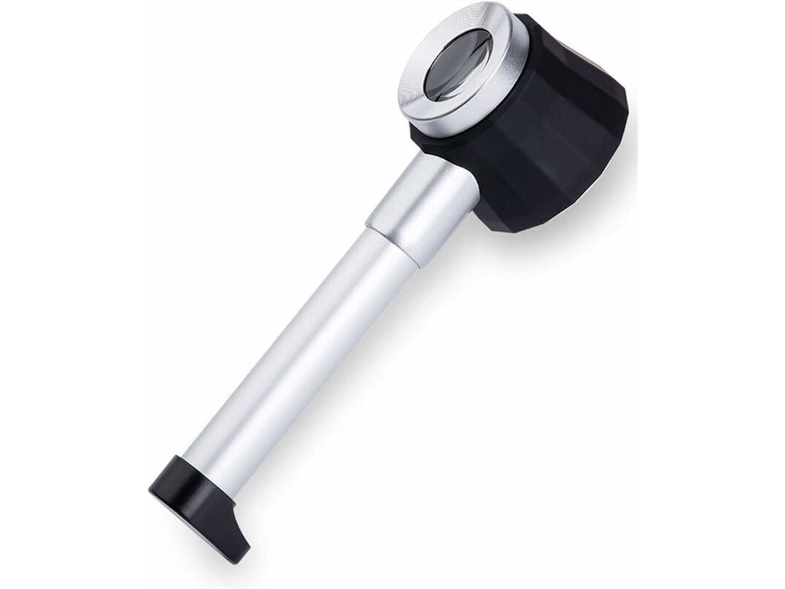 Lupa De Mão Com Led De Vidro Óptico 15x E Ampliação Em Escala Para Joias Aquaforge