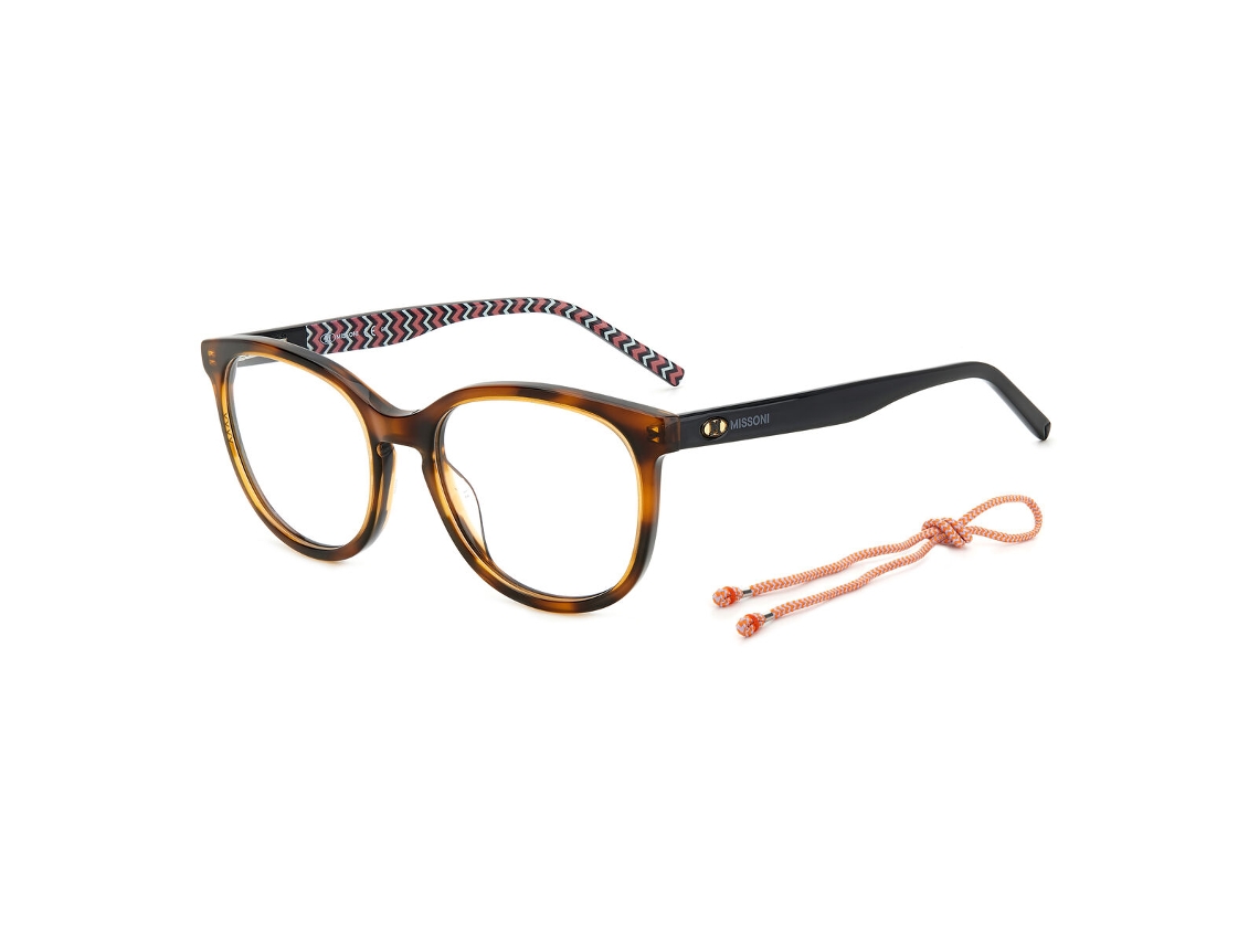 Armação de óculos feminina Missoni Mmi-0116-05lf218 (marrom - acetato - Ø 52 mm)