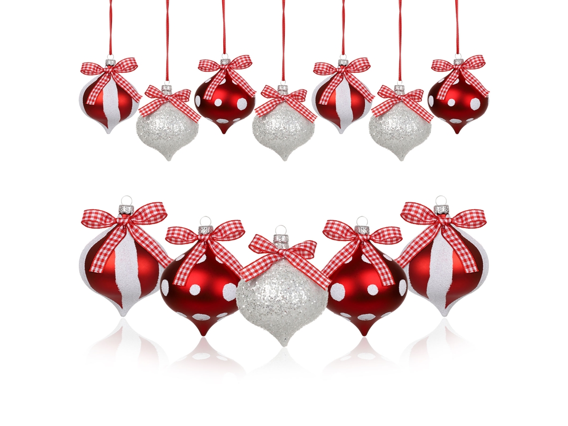 Laxiscreed Conjunto De 12 Enfeites De Gota De Água Coloridos Para Decoração De Natal