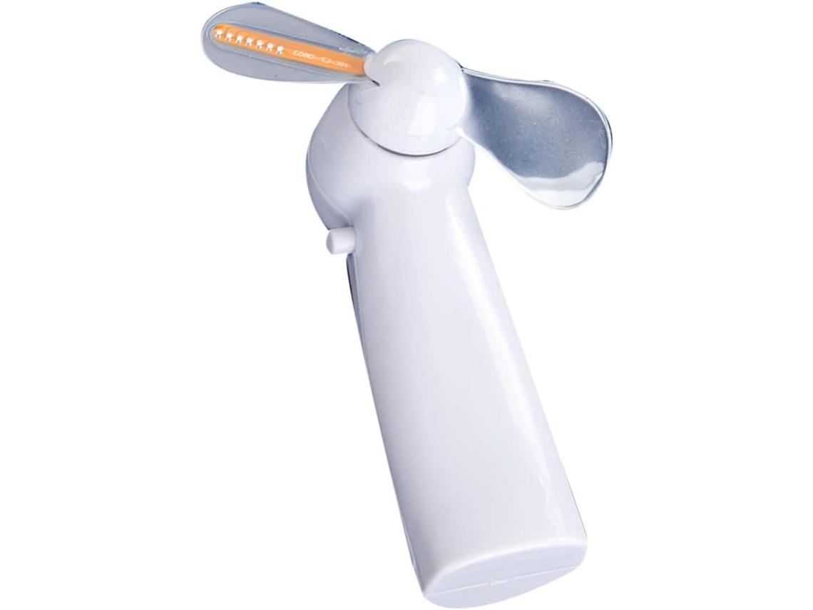 Ventilador Portátil De Mão Com Luz Led, Mini Ventilador De Mesa Para Escritório E Verão, Design Prát Gokoco
