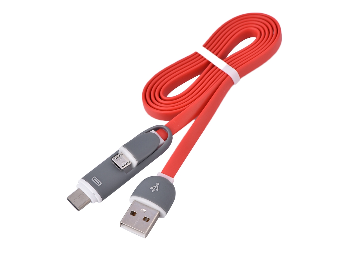 Cabo de Dados 2 em 1 Android Type C EOOCOO (rápido, sincronização)