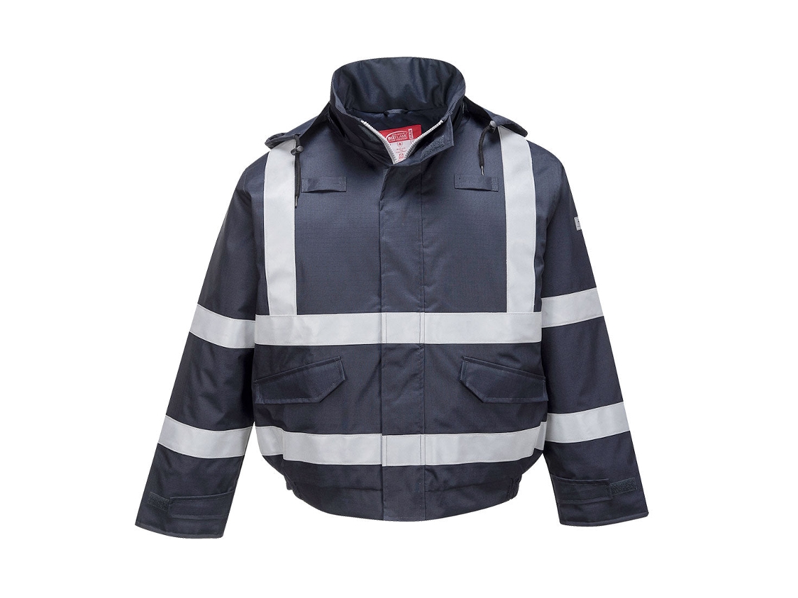 Casaco Resistente A Chamas Bizflame Rain - Multi-proteção Azul Marinho / 4xl