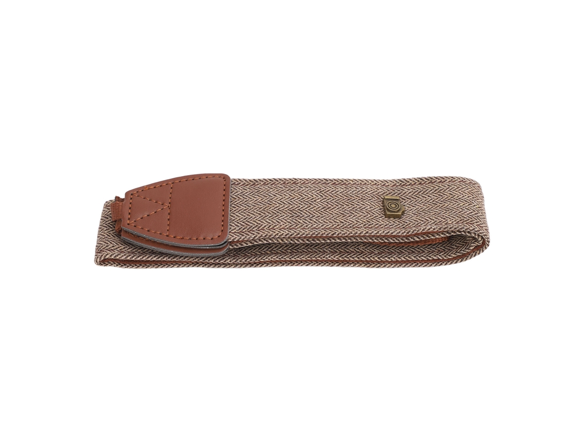 Camera Strap Pu Cotton Fabric Adjustable Anti Slip Retro Universal Shoulder Neck Strap For Leica Dslr Cameras Telescopes Rangefinders Monoculars Khaki