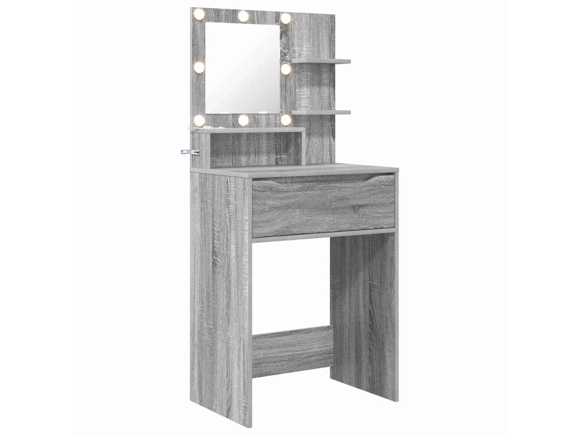 Conjunto de Mesas de Maquiagem para Quarto Cinza Sonoma com MAISON EXCLUSIVE (80x39,6x135 cm)
