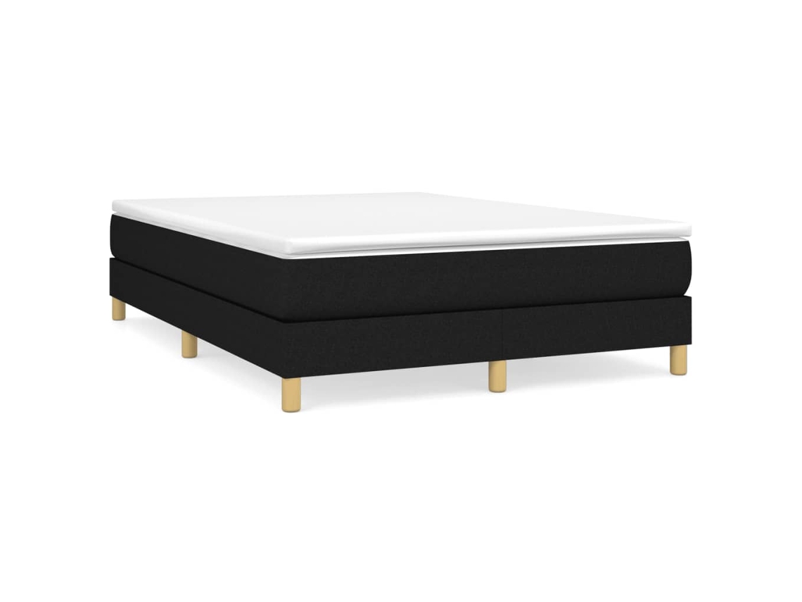 Box Spring Bed Frame, Box Spring Bed Frames Vidaxl Preto Tecido (140 X 190 Cm)