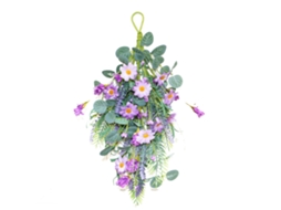 Flor Artificial de Margarida Roxa para Portas LAXISCREED
