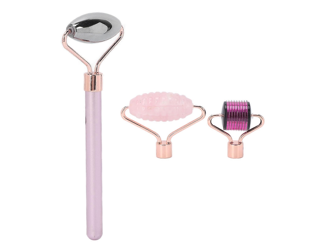 Rolo facial 3 em 1 Aquaforge com pedra Terahertz para beleza facial e rolo Gua Sha