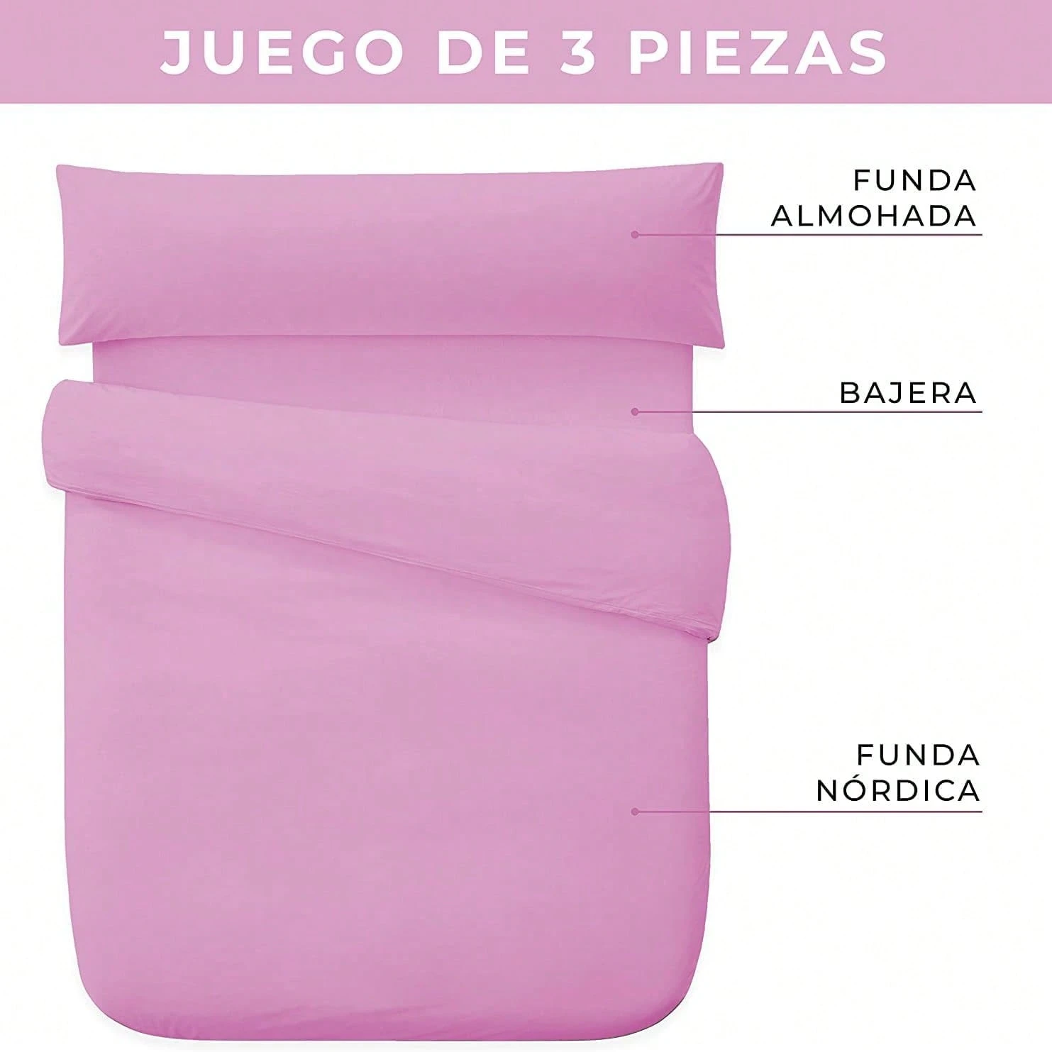 Capa Edredom 3 Peças Macia com Elástico Cama 180cm