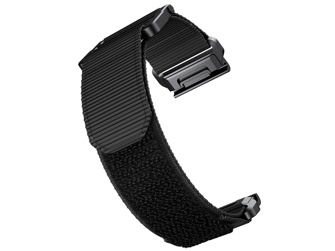 Bracelete de Smartwatch para Garmin Fenix 6X / 5X 26mm de nylon com prendedor de gancho e laço (preta)