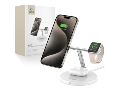 Carregador Magnético Tech-protect Para Iphone 12, 13, 14 E 15