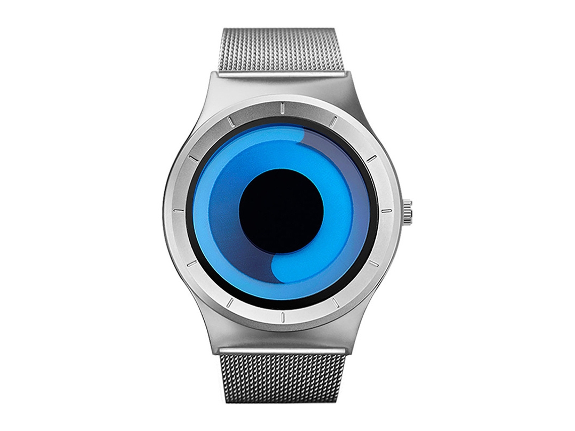 FPSP Smartwatch de Casal Tendência de Cores Opostas Conceito de Smartwatch Sem Agulha Criativo