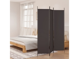 Vidaxl Biombo/divisória Com 3 Painéis 150x200 Cm Tecido Castanho