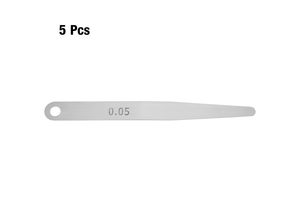 5pcs Medidor De Espaçamento Métrico Palito De Aço Inox 0.05mm Ferramenta De Medição