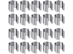 Conjunto De 20 Presilhas Para Janela Storms Com Parafusos Aço Fixadore