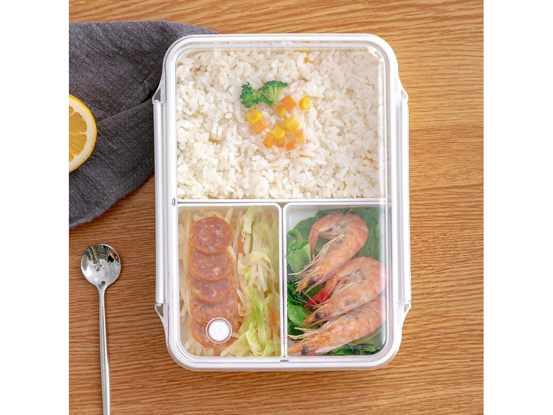 Caja De Almuerzo Portátil Para Estudiantes Do Primário, Caja De Frutas, Hermética, Micro-ondas, 950ml