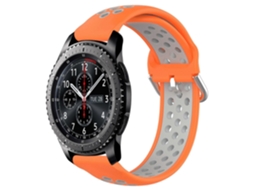 Pulseira De Silicone Esportiva Perfurada E Respirável De 22 Mm Para Samsung Gear S3 Frontier