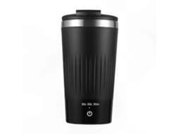 Caneca Misturadora Automática de 300 Ml com Tampa e 3 Velocidades, em Aço Inoxidável. TAISHENGDA
