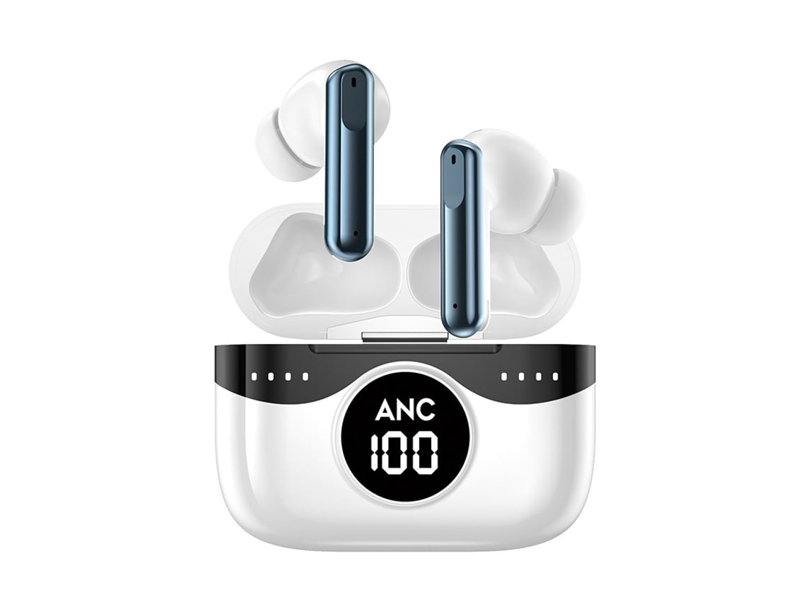 Auriculares Ear Microauriculares True Wireless Bluetooth Com Cancelamento De Ruído Branco