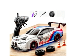 Brancoenoze 8803 Rtr 1/24 2.4g 4wd Drift Rc Carro Corrida Alta Velocidacom Comando Remoto e Luzes Led Modelo Brinquedo Veículos Estrada MDUG