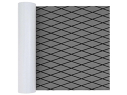 Vidaxl Tapete De Barco Arlequim Cinza Claro E Preto 190 X 70 Cm Eva