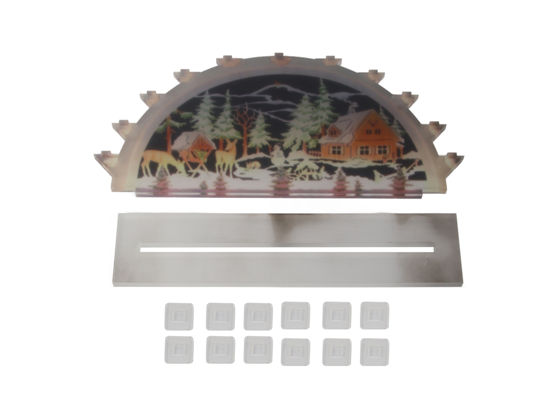 Vela decorativa de Natal com led Santa LAXISCREED