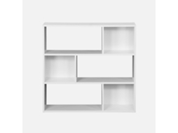 Estante de 3 Prateleiras com 6 Compartimentos Branco SWEEEK