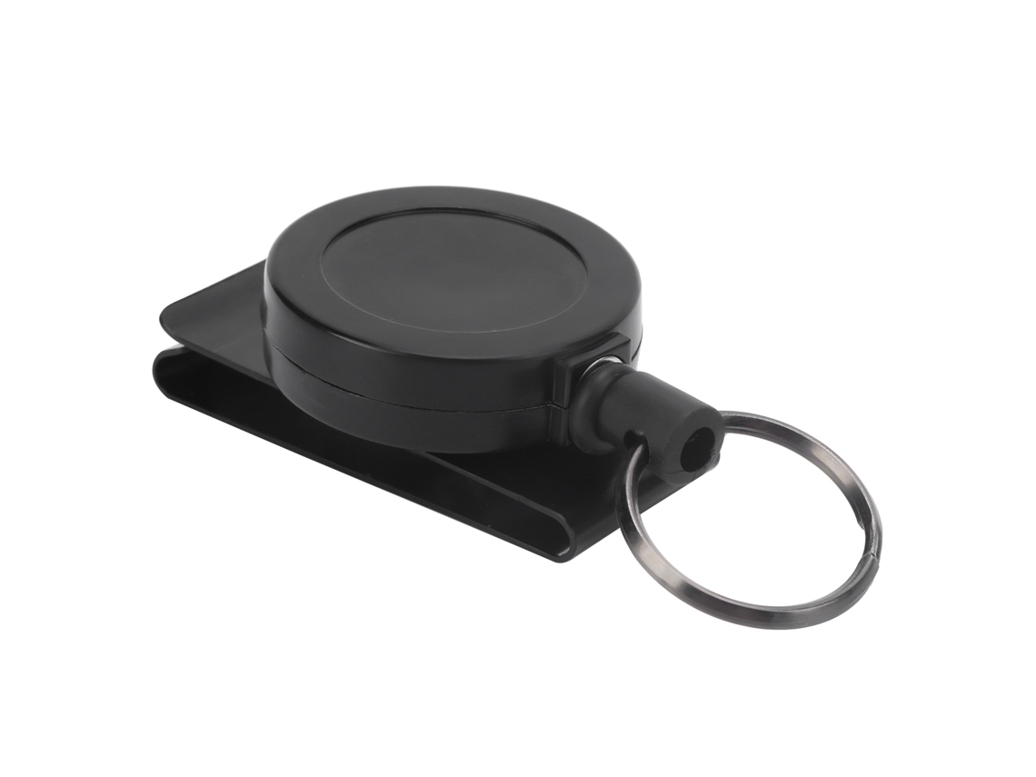 Chaveiro com Corda Telescópica e Clip de Cinto Antiperda