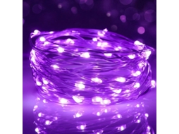 Luzes de fada LED Nova Line, 3m, 30 LEDs, à prova d'água, para jardim, interior, festa, casamento, Natal, roxo | S/MARCA