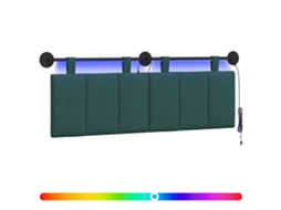 Conjunto 1 Cabeceira Suspensa Vidaxl Verde Veludo (130 X 55 X 5 Cm)