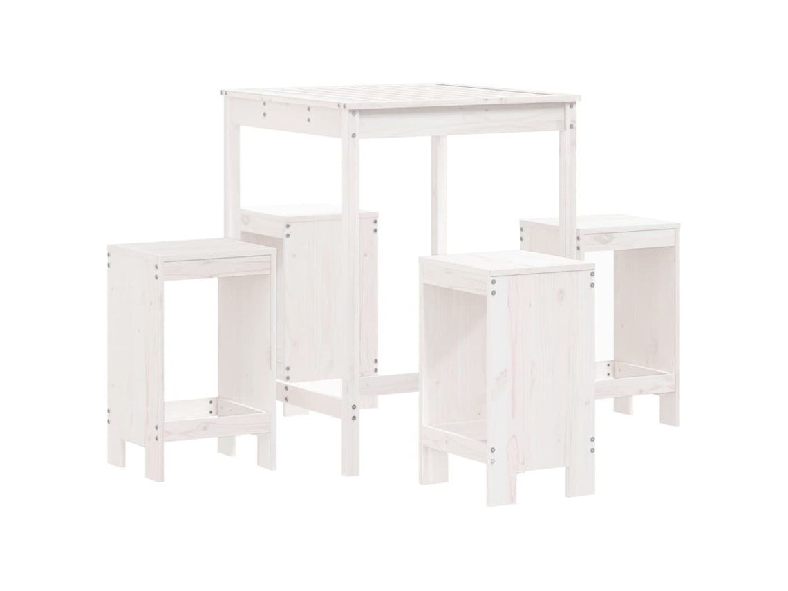 Garden Bar Set, Garden Bar Sets Vidaxl Branco Madeira De Pinho (n/a)