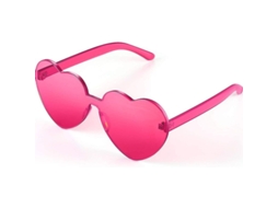 2026 gafas de Sol Corazón para Fiesta, Gafas de Color Caramelo Con Marco Plástico de Alta Calidad