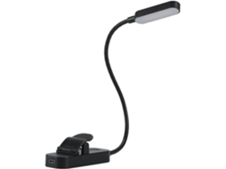 Luz De Leitura Led Flexível Com Clipe, Recarregável Via Usb, Ajuste