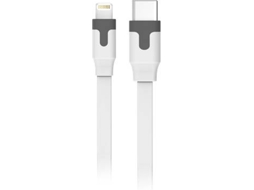 Cabo MUVIT MUUSC0226 (1 USB-C - 1 Lightning - 1 m - Branco)