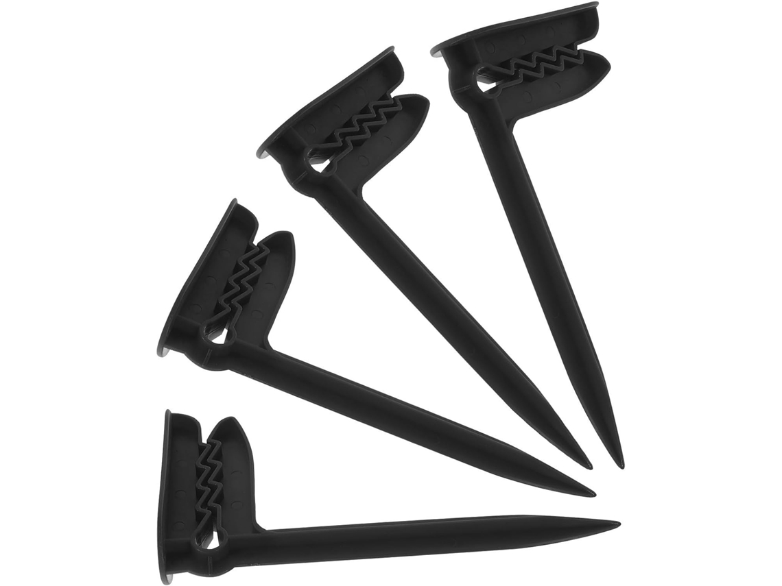 Ganazono 4 - Prendedores de Toalha de Praia de Plástico, Design Ergonômico e Resistentes ao Vento, Ideais para Camping e