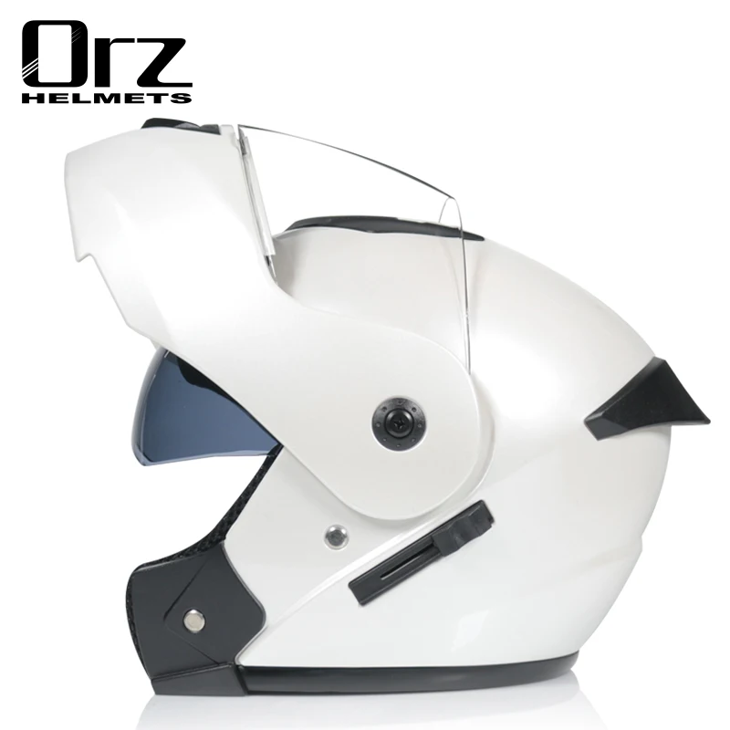 (m) Capacete Flip Para Motocicleta Com Certificação Dot Mais Recente E Viseira Integrada.